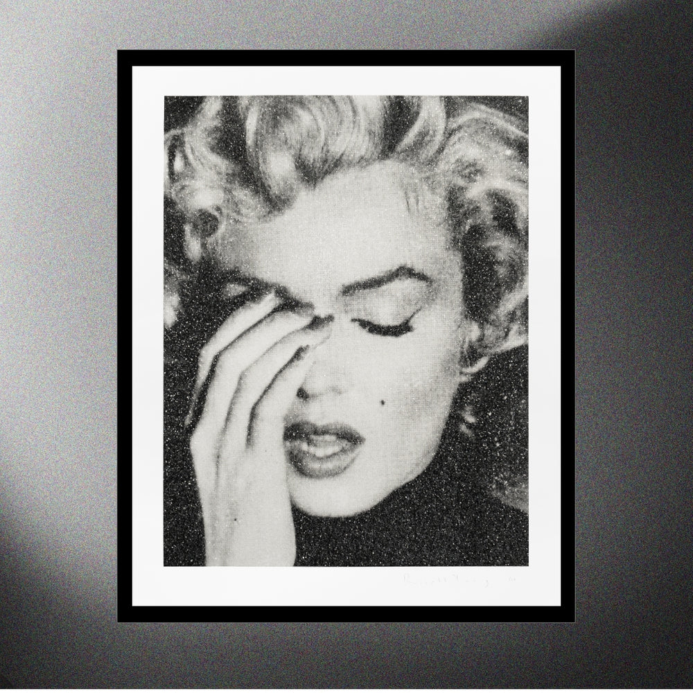 Marilyn Crying (Black & White)