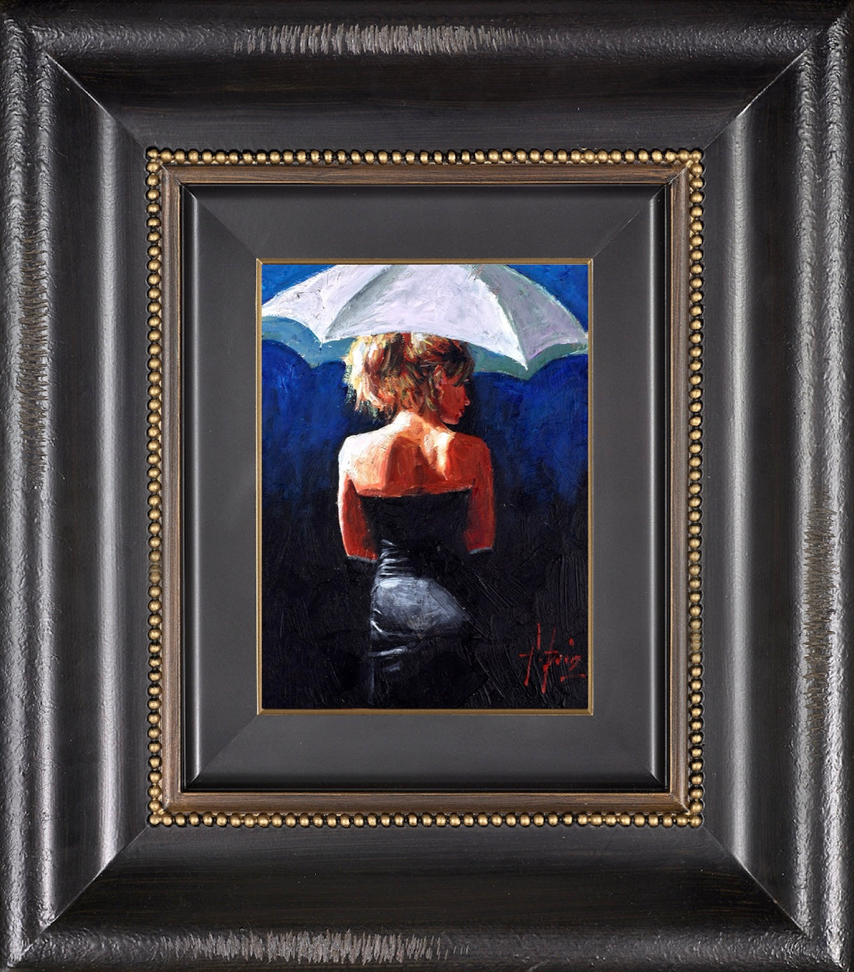 Woman With White Umbrella