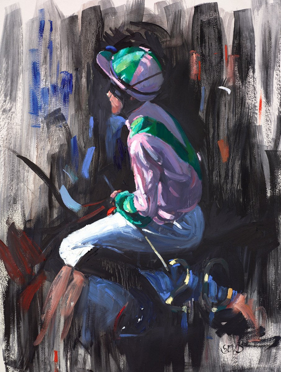 Jockey in Pink