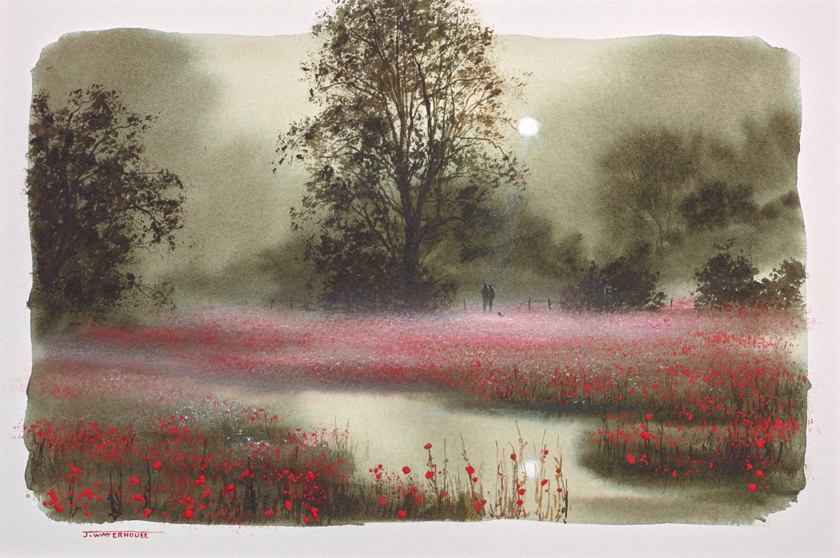 Through Poppy Meadow (study)