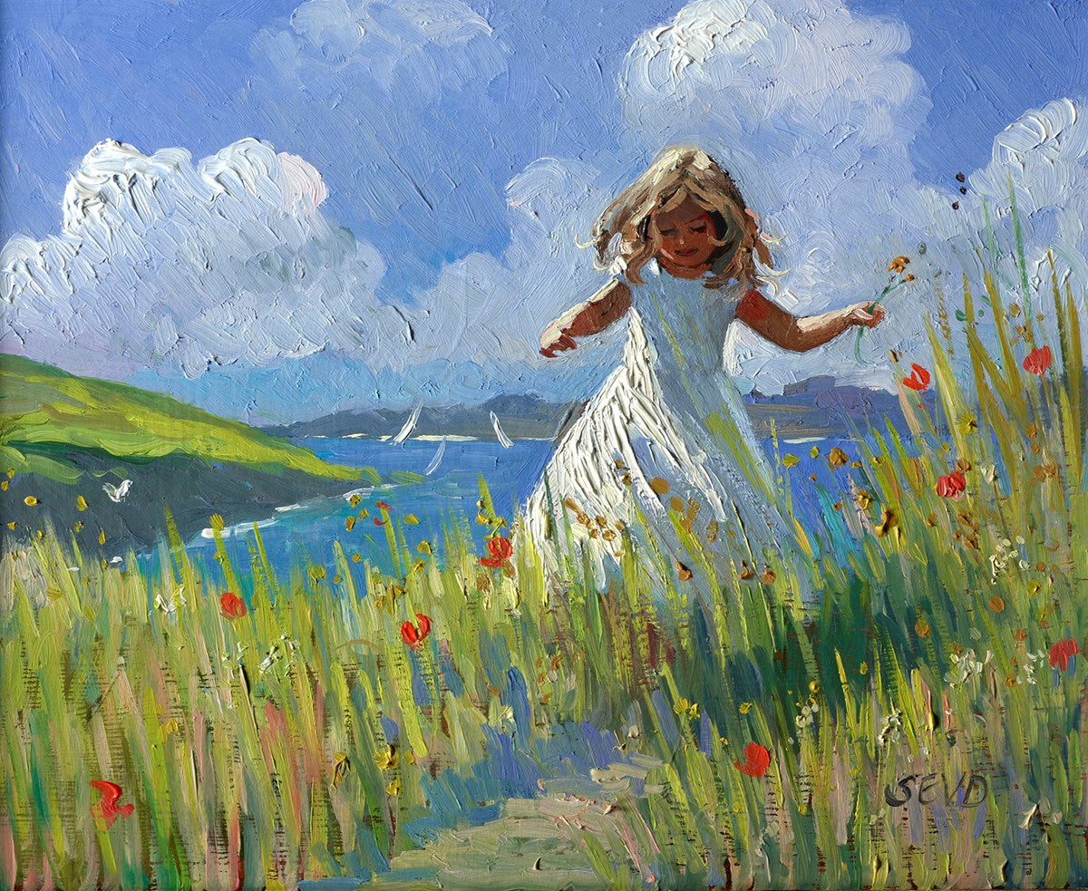 Flower Picking Along the Coastal Path