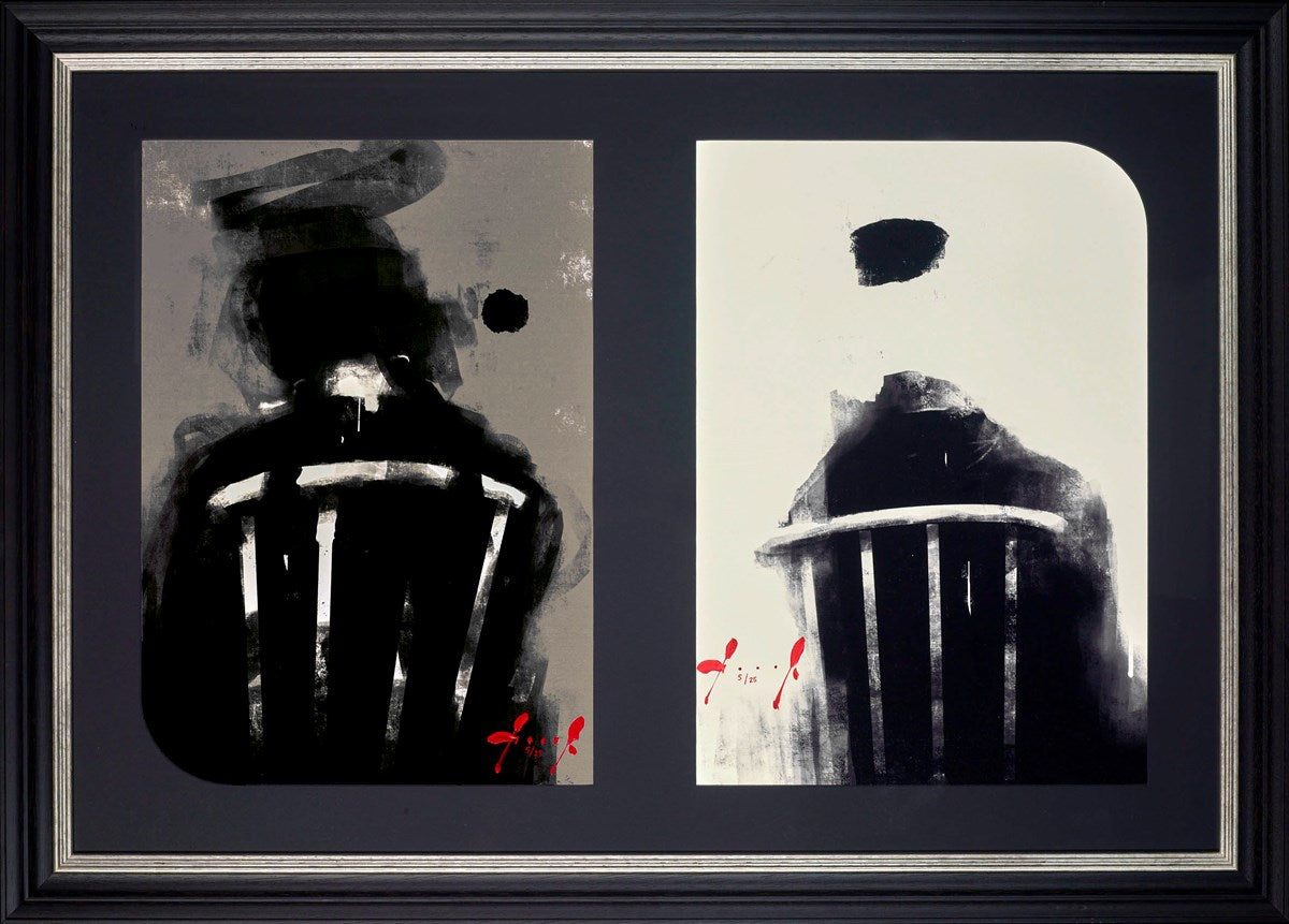 Akashik III & IV Diptych (Framed)