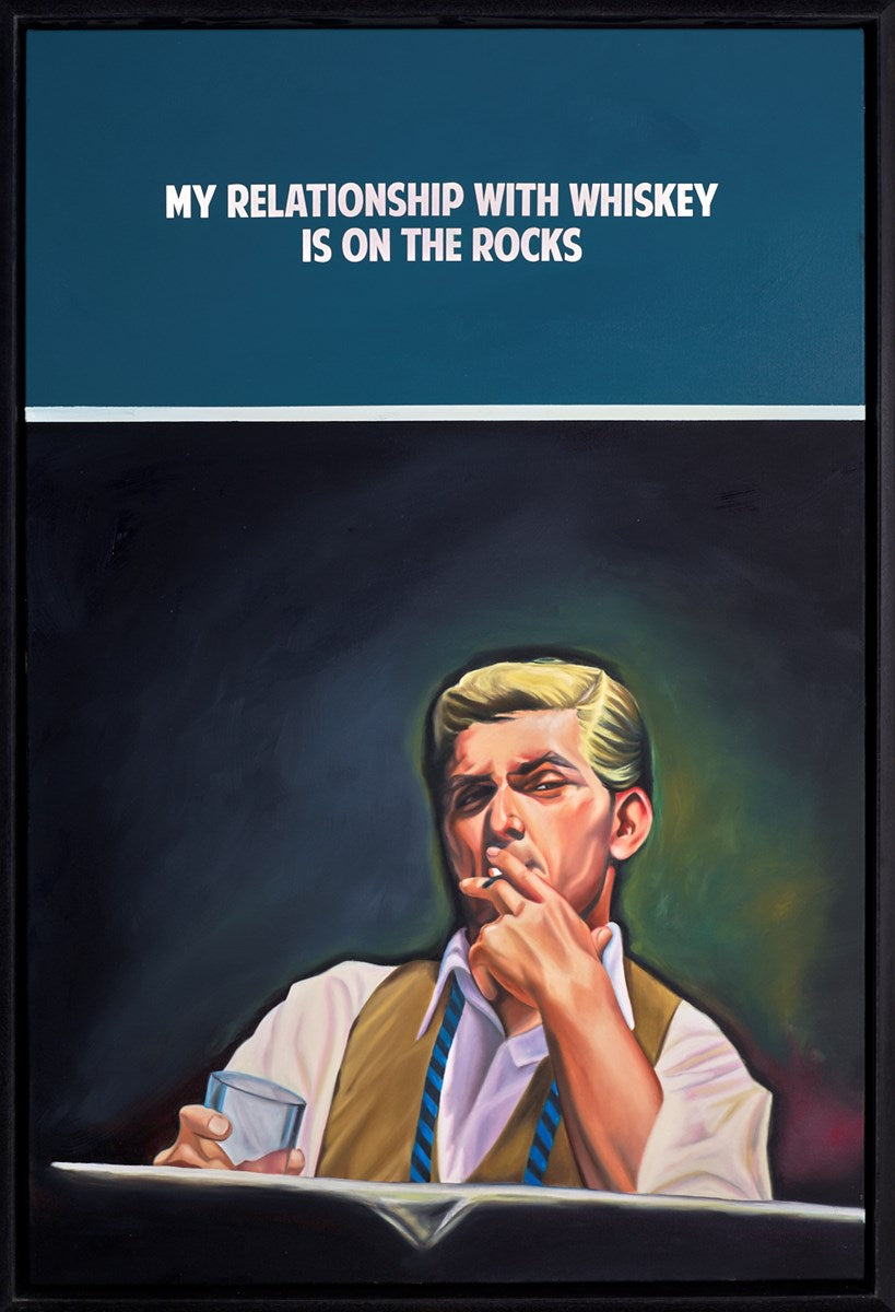 My Relationship with Whiskey (Teal)
