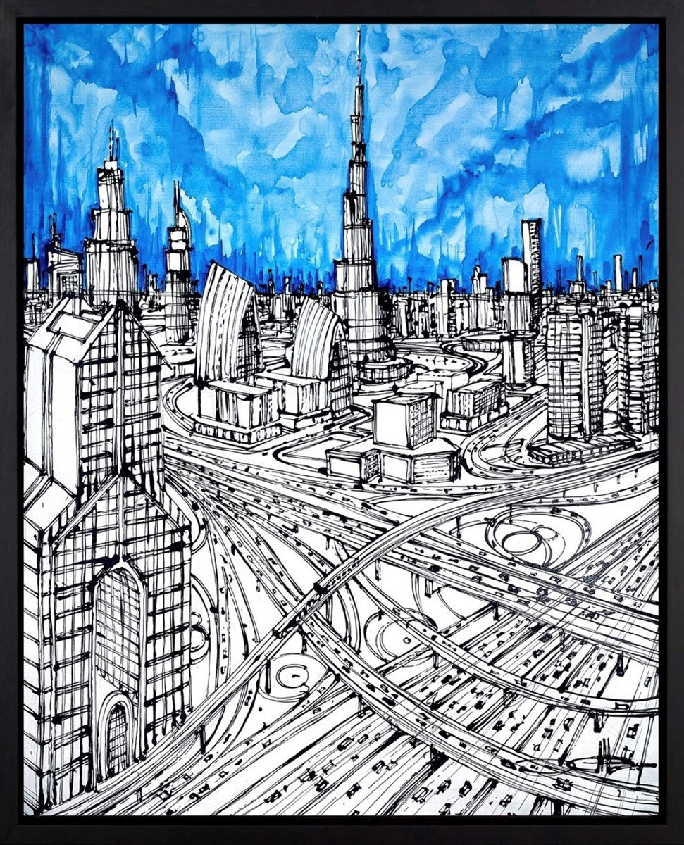 The Burj at Sheikh Zajed Cross (Framed)