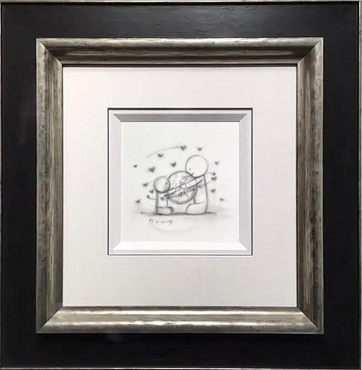 Love Makes The World Go Round V (Sketch) (Framed)