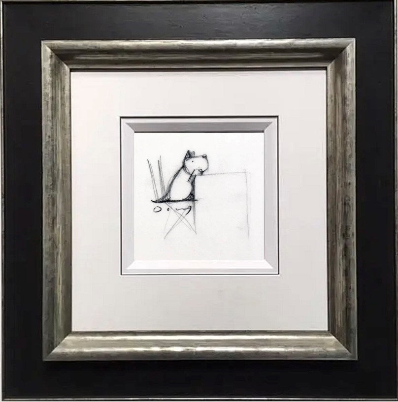 Garden Party Dog Study (Framed)
