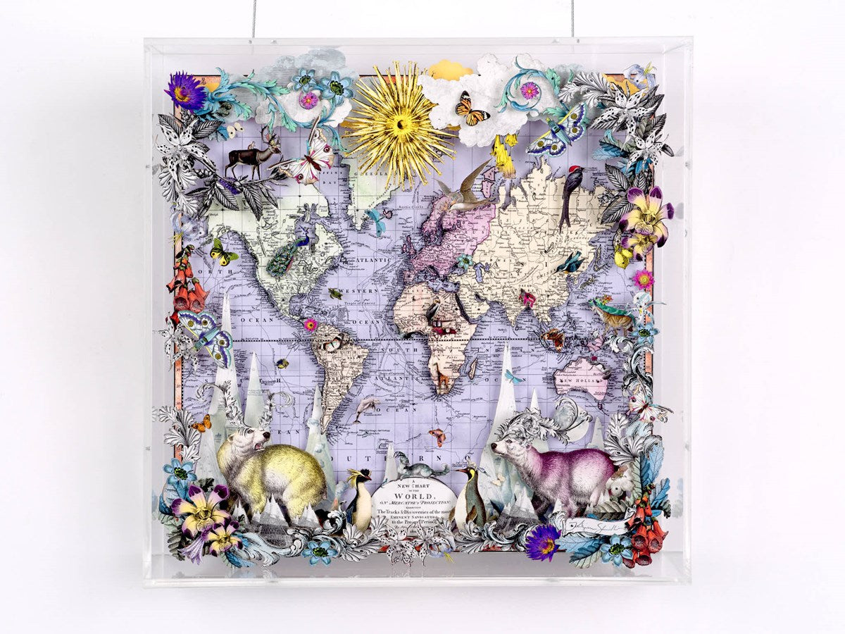 Navigators Floating Map - Polar Bear Discoveries of the World