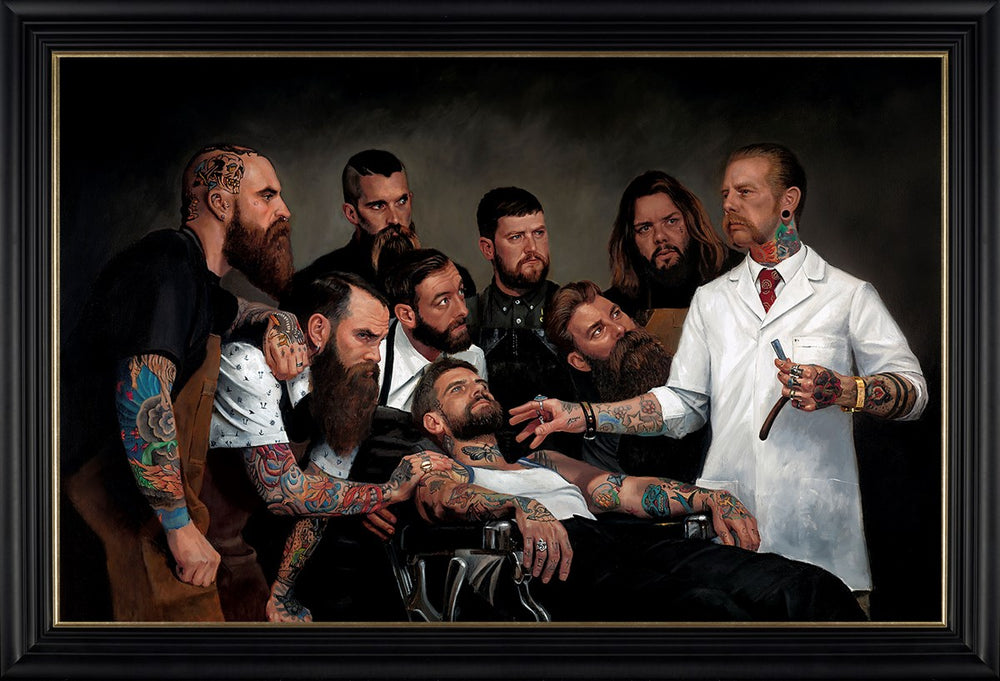 The Shaving Lesson of Frank Rimer (Framed)
