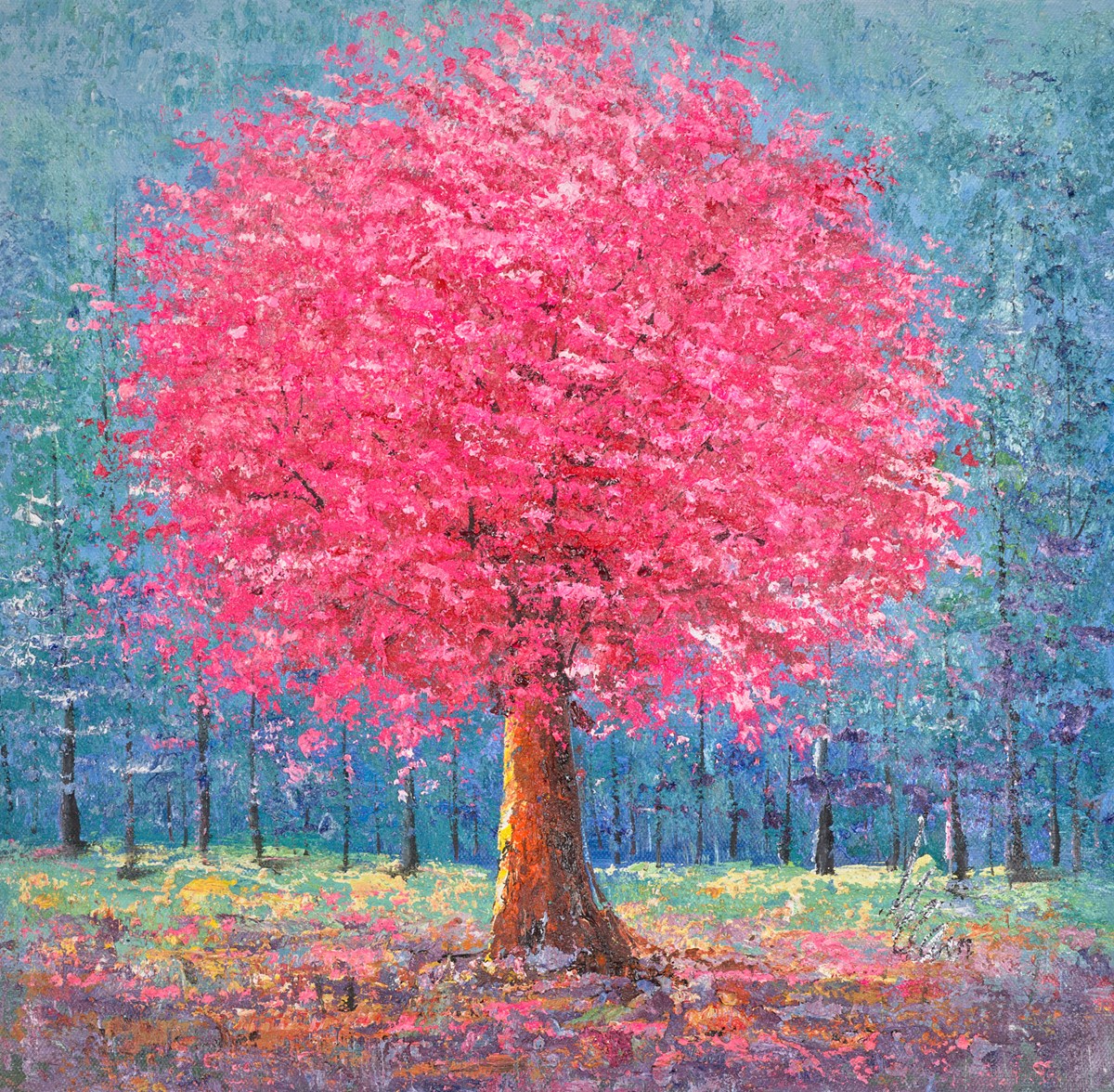 Bright Pink Tree