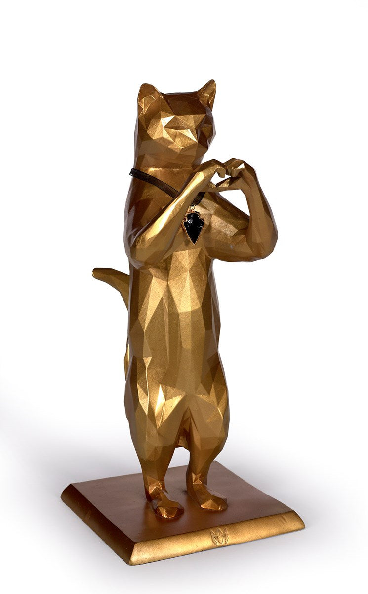 Love Rebel with the Paws - gold