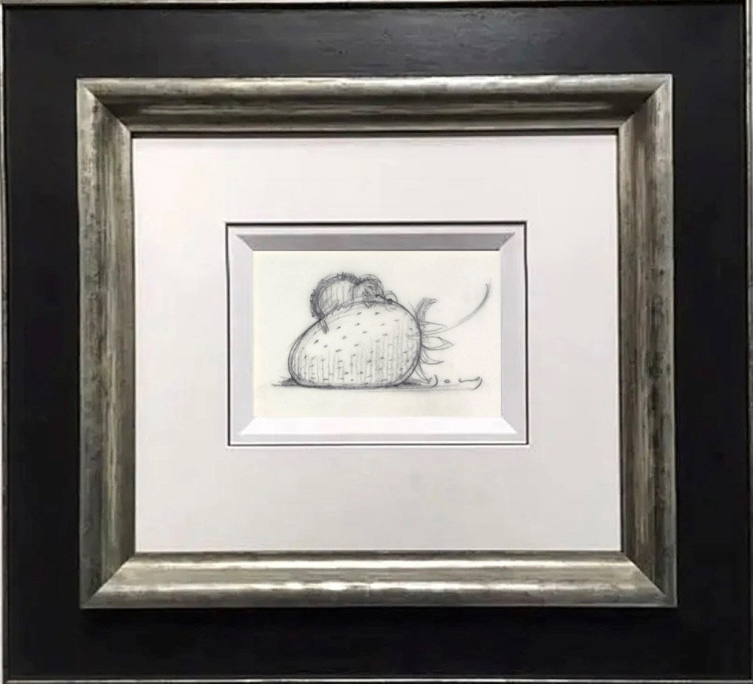 Strawberry and Dreams VI (Sketch) (Framed)