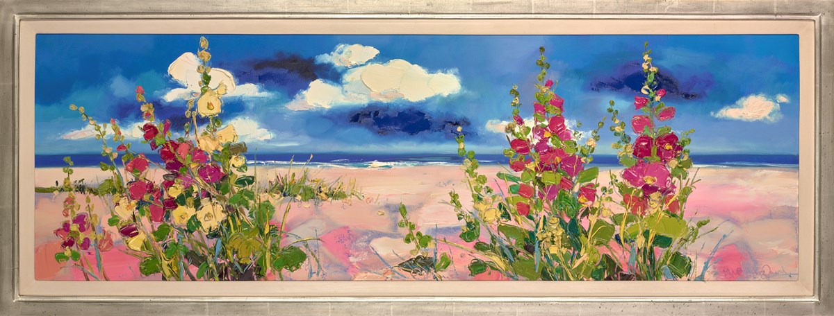 Through The Hollyhocks, Aldeburgh Beach
