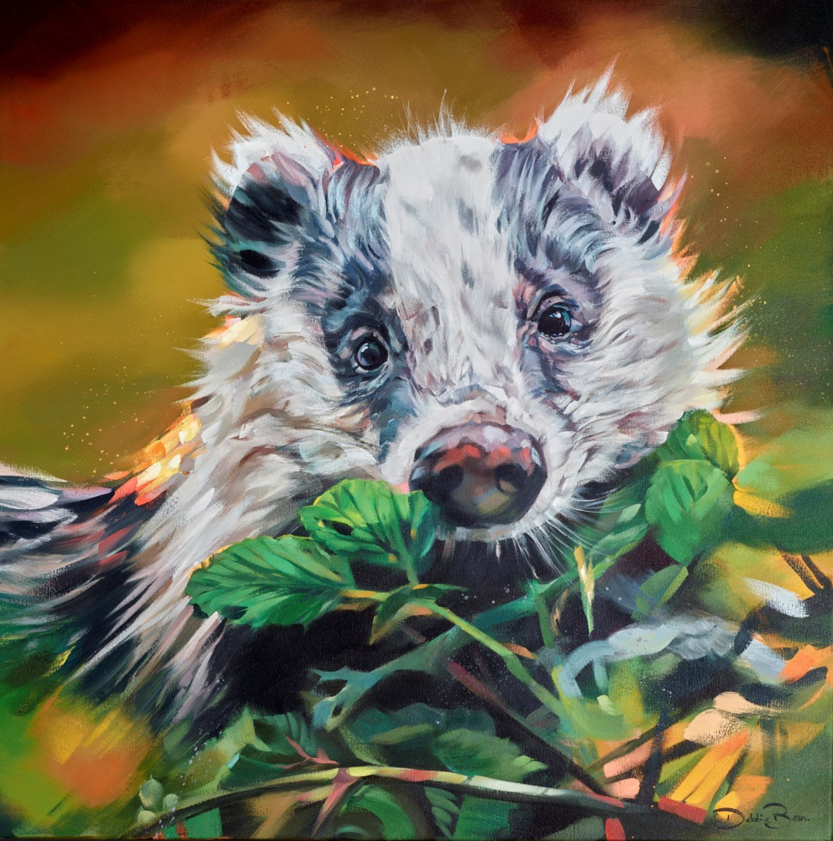 Badger in the Brambles
