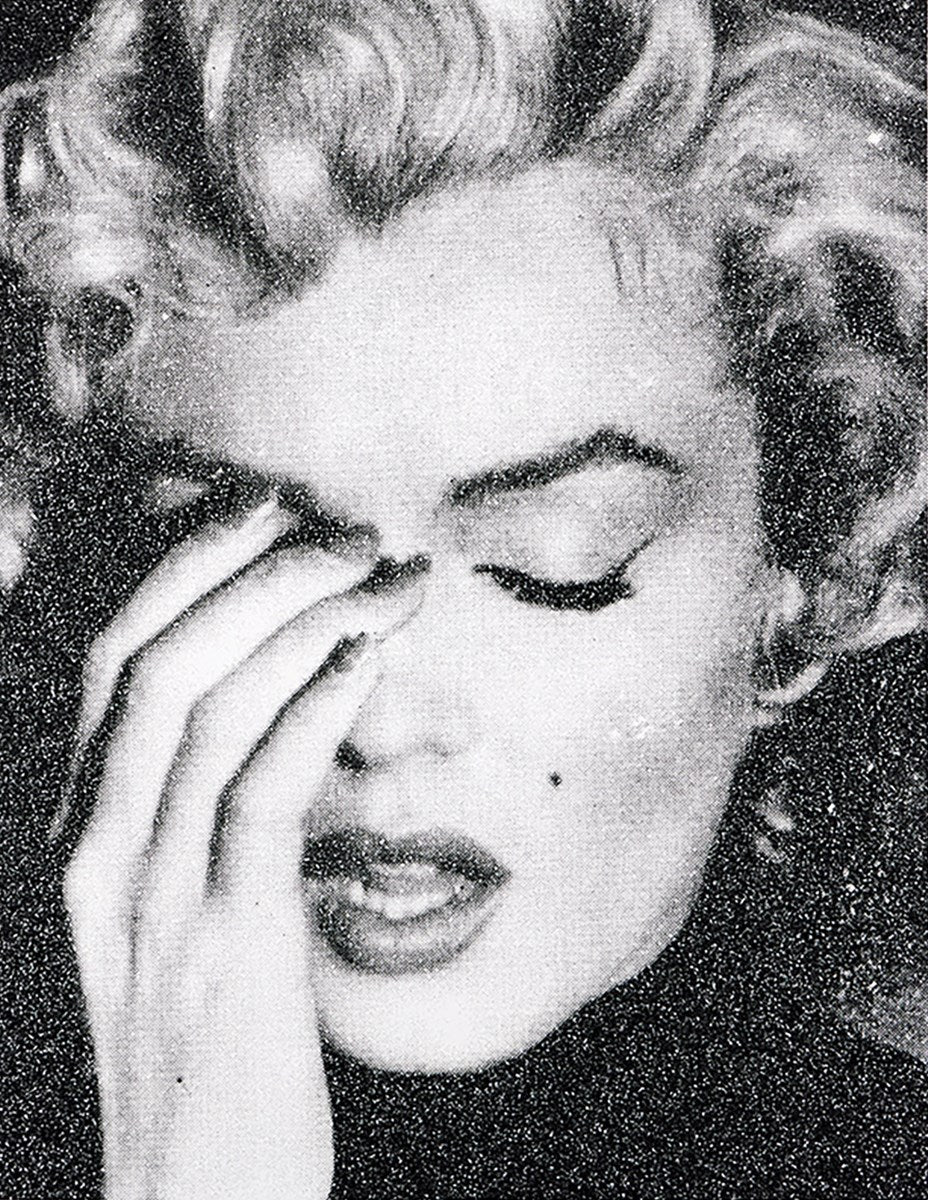 Marilyn Crying (Black & White)