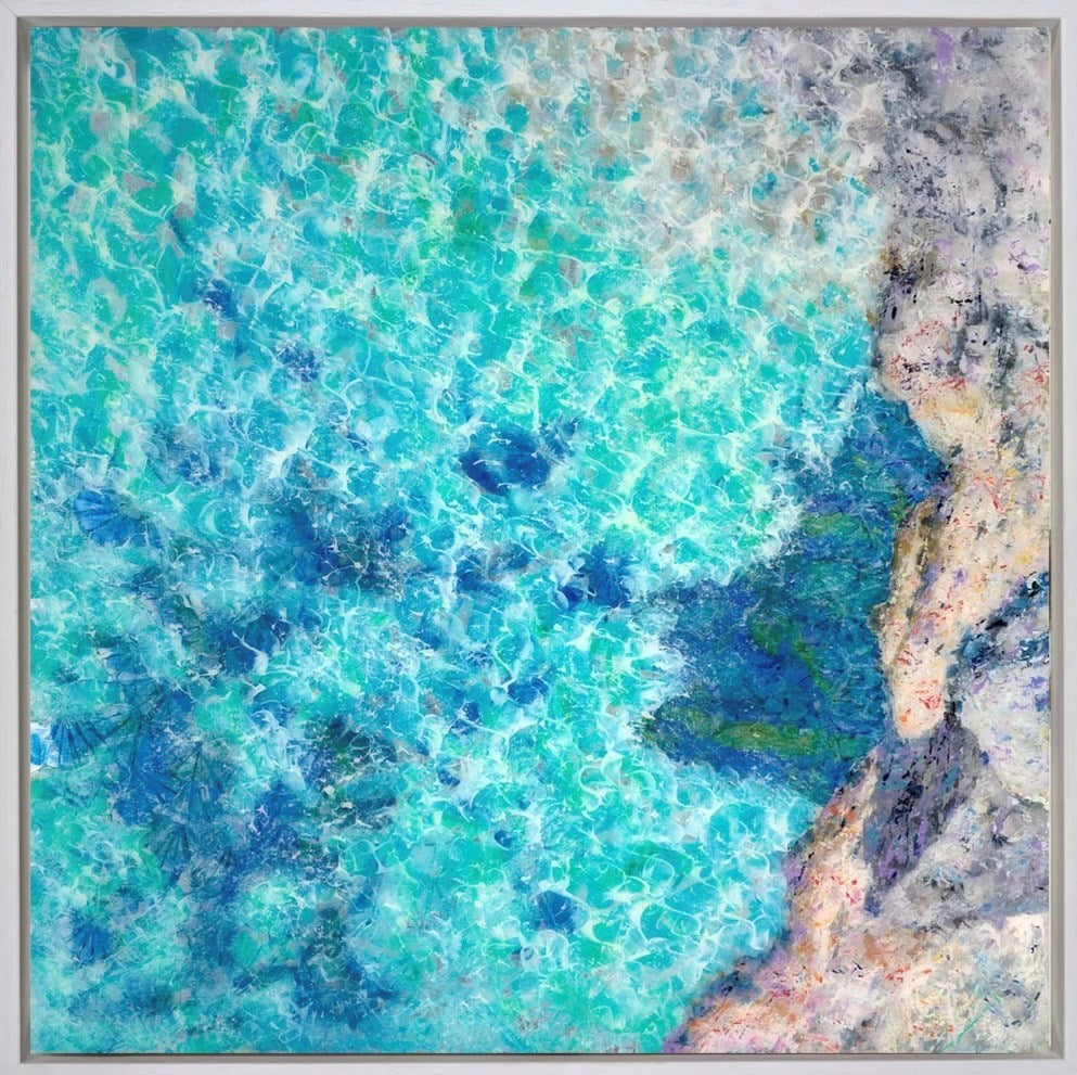 Shining Under Construction Sea IV (Framed)