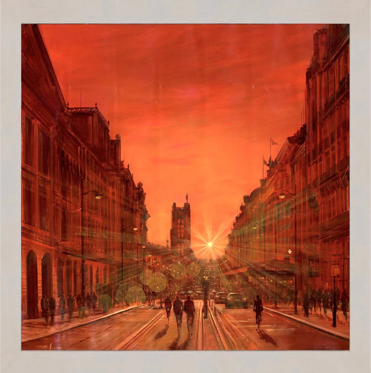 Sunsets and Orange Skies (Framed)