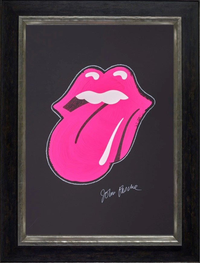 Rolling Stones Logo (Framed)