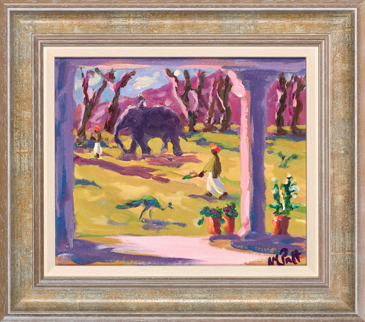 Elephant On The Lawn At Teatime