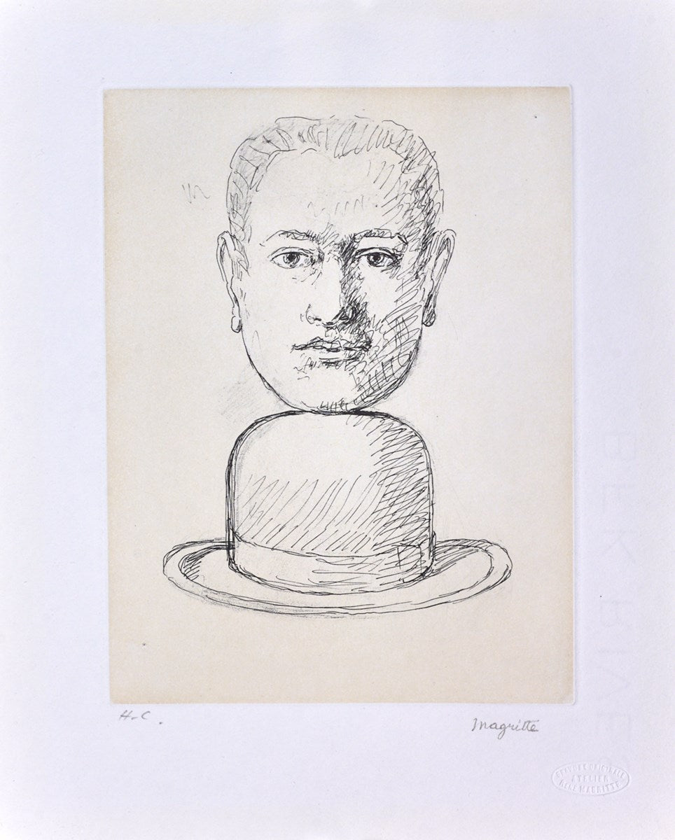 Homme au Chapeau Melon, from Le Lien de Paille