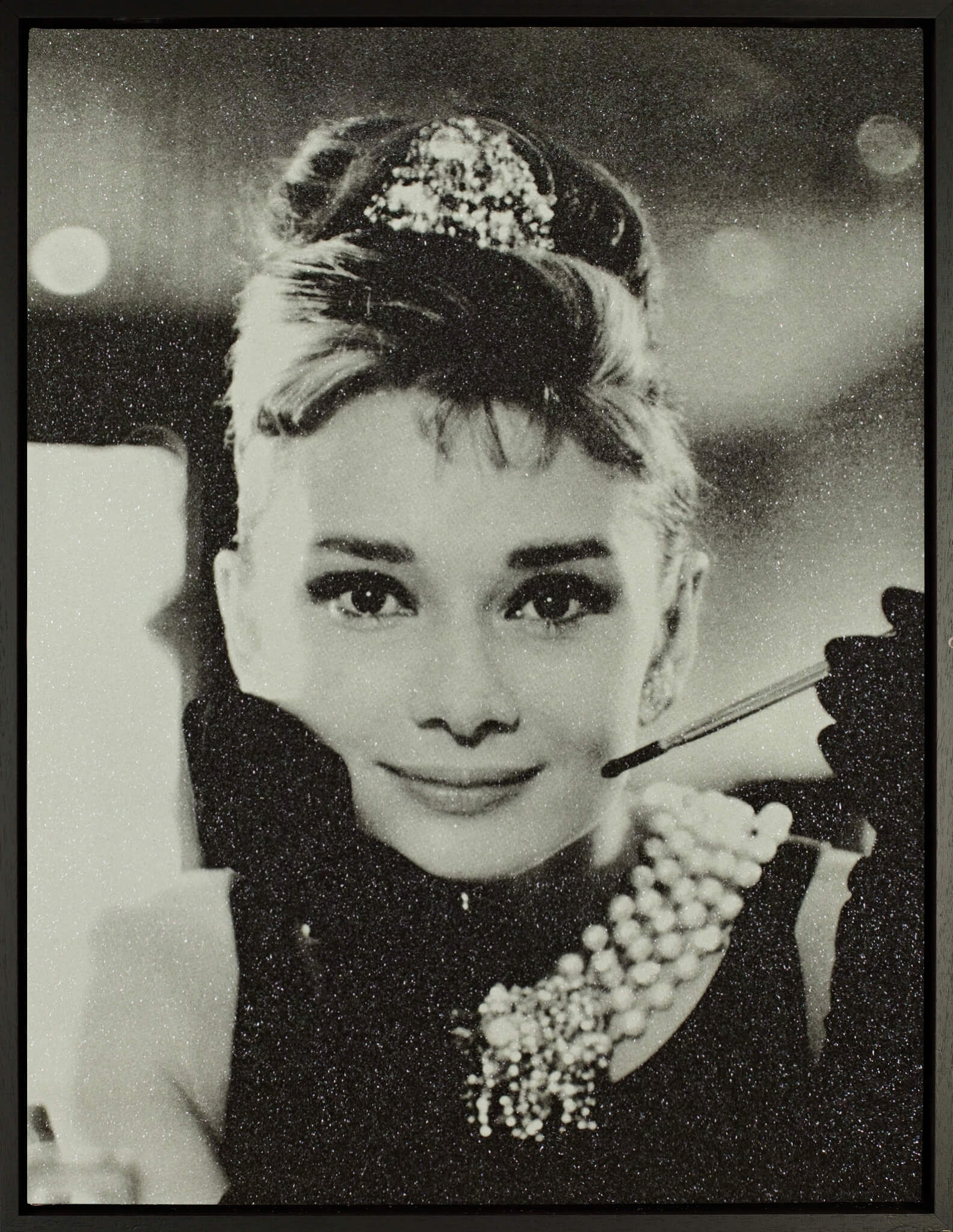 Audrey Hepburn Femme Fatale B&W