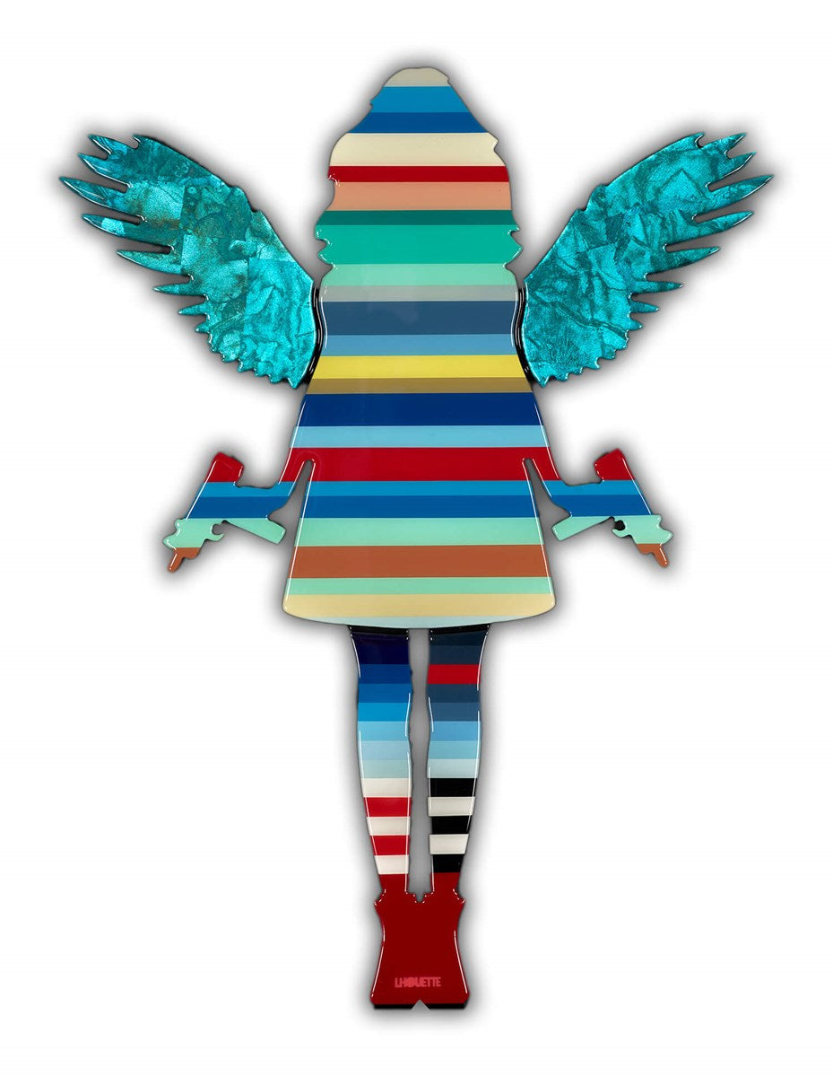 Angel Cake - Blue Stripe (Framed)