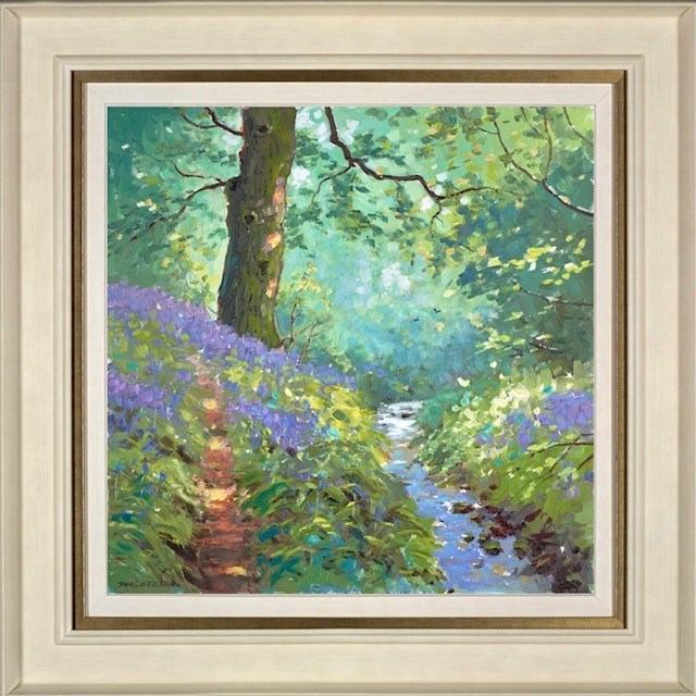 Bluebells Stream II (Framed)