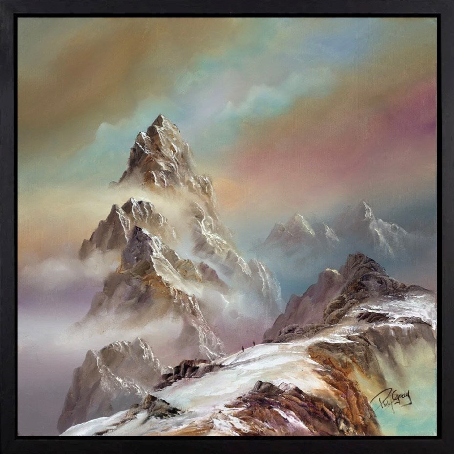 Mysterious Mountains II (Framed)