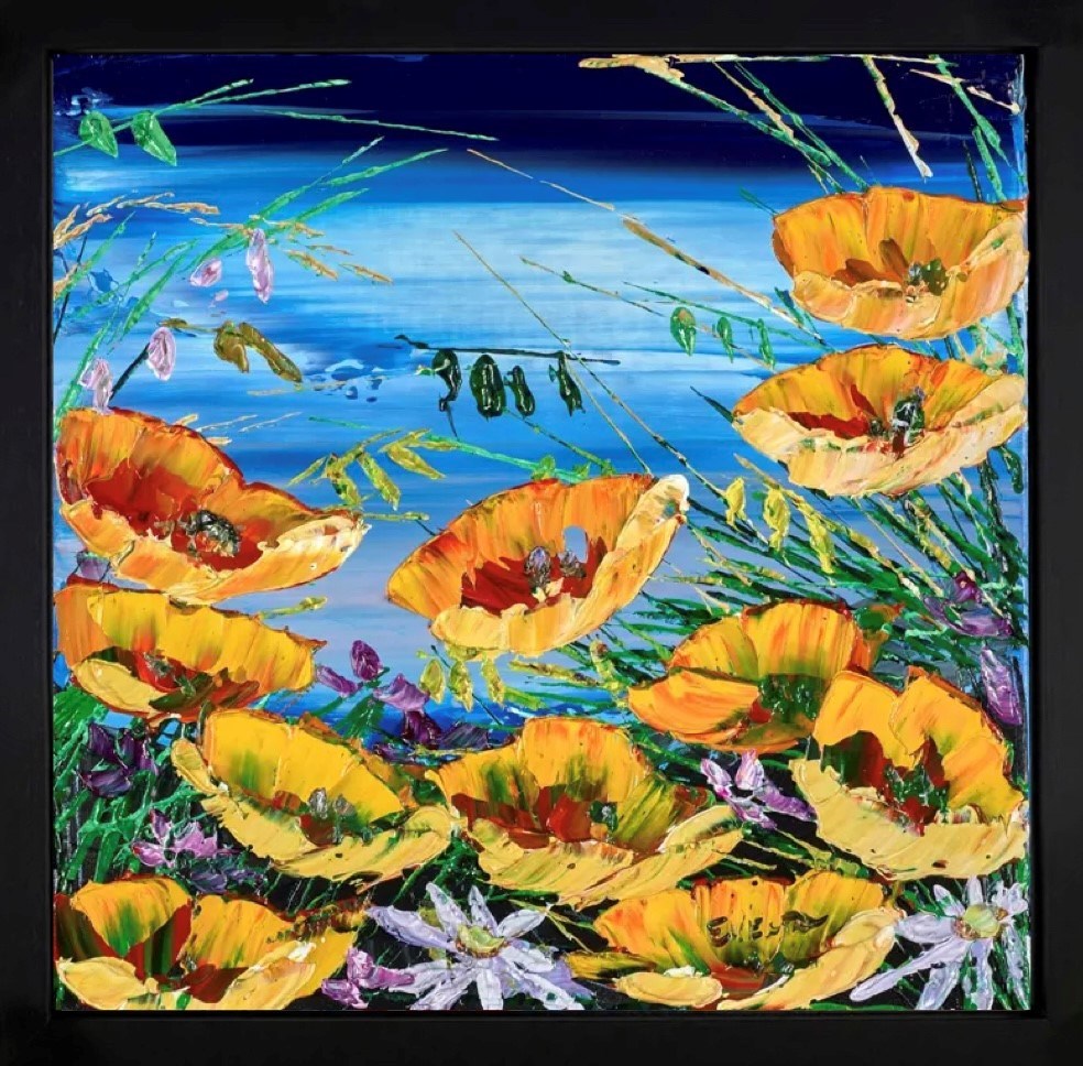 Coastal Flowers II (Framed)