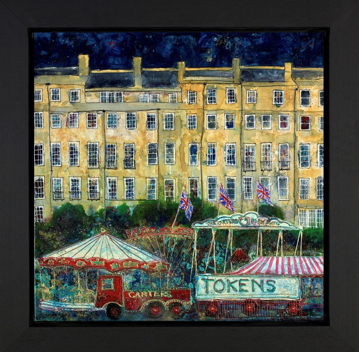 An Old Fashioned Fair in Bath (Framed)
