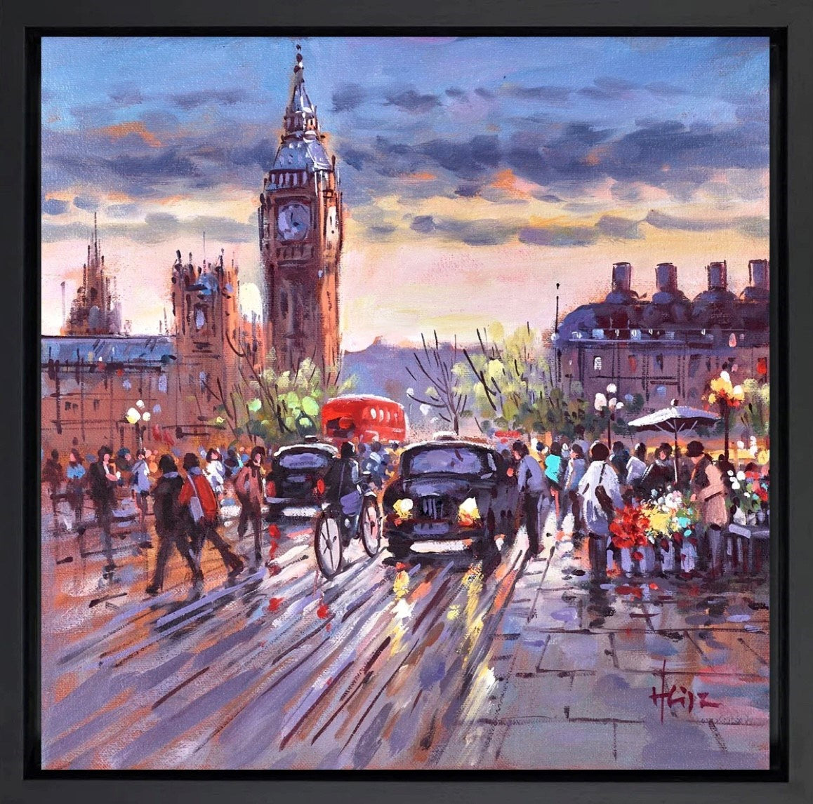On The Move In London (Framed)