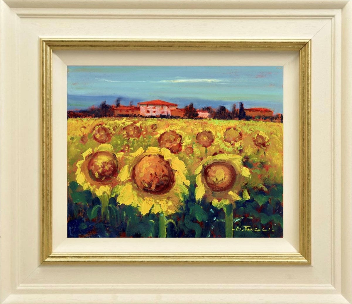 Campi di Girasole V (Framed)