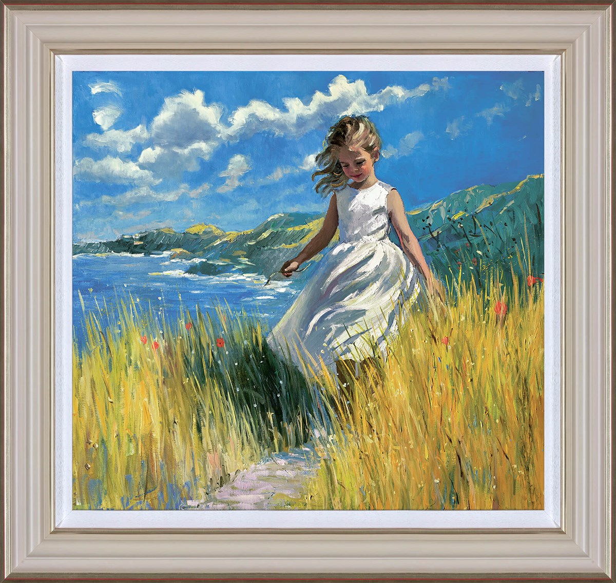 A Coastal Stroll (Framed)