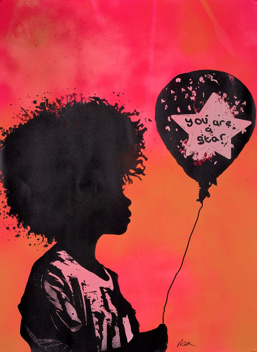 You are a Star (pink & orange)