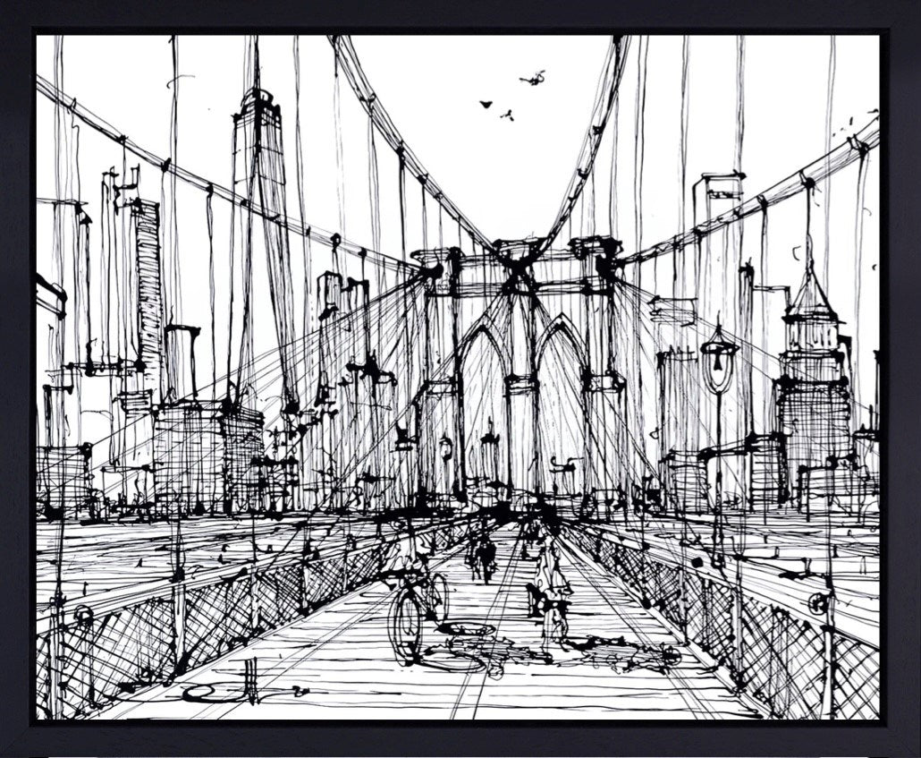 Brooklyn Crossing (Framed)