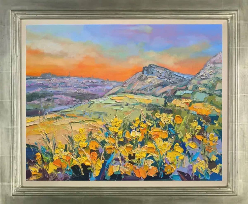 Gorse at Salisbury Crags, Edinburgh (Framed)