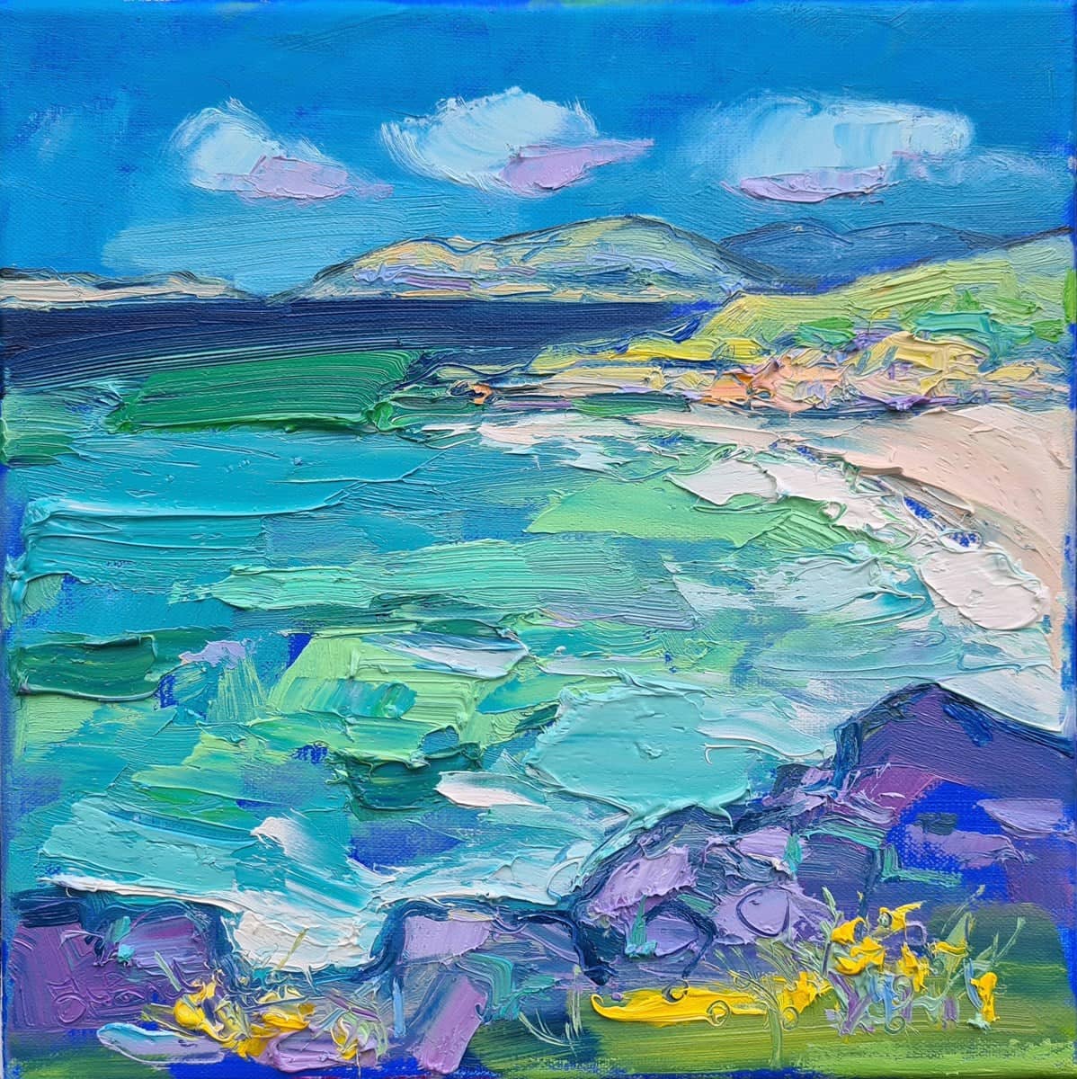 Rocks and Turquoise Sea, Harris