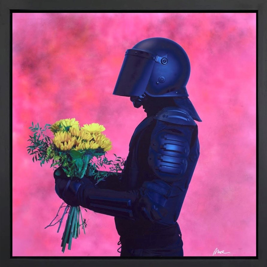 Riot Flowers (Pink) (Framed)