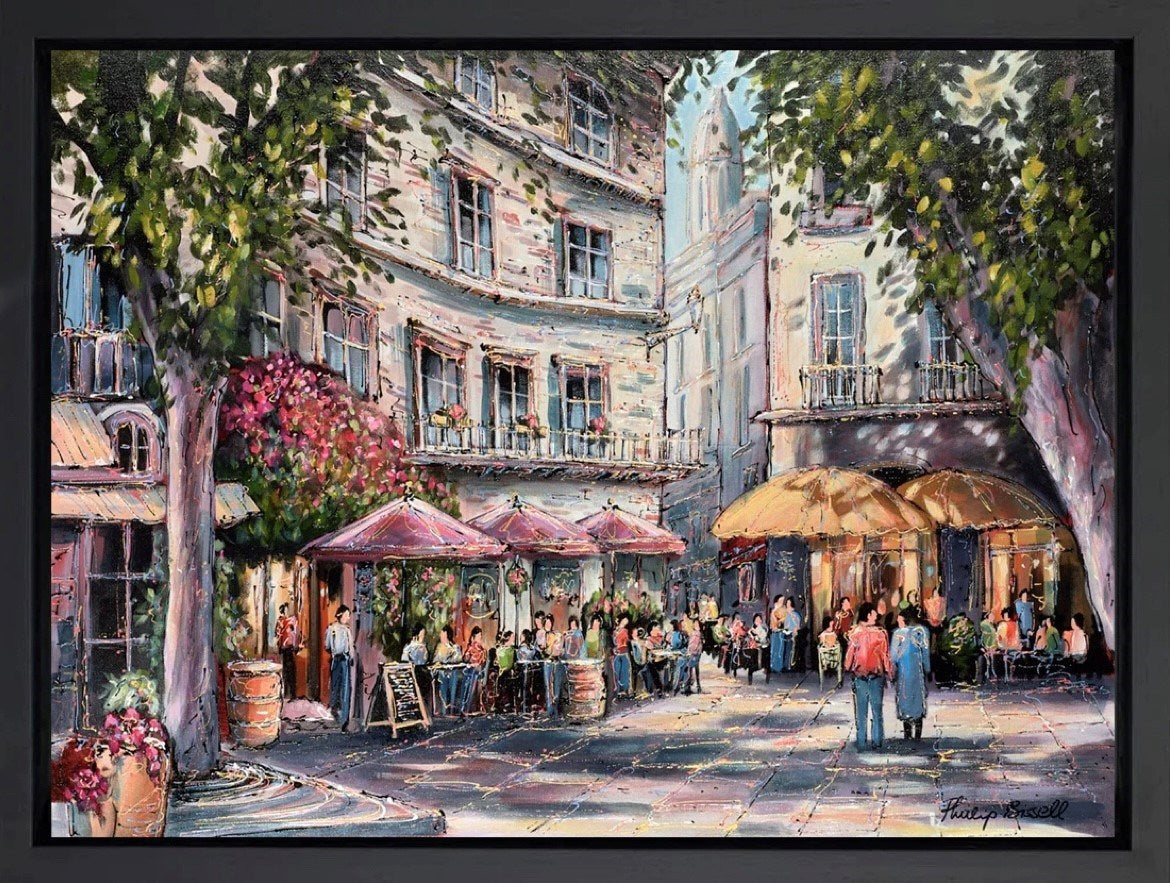 Cafe Walk, Paris (Framed)