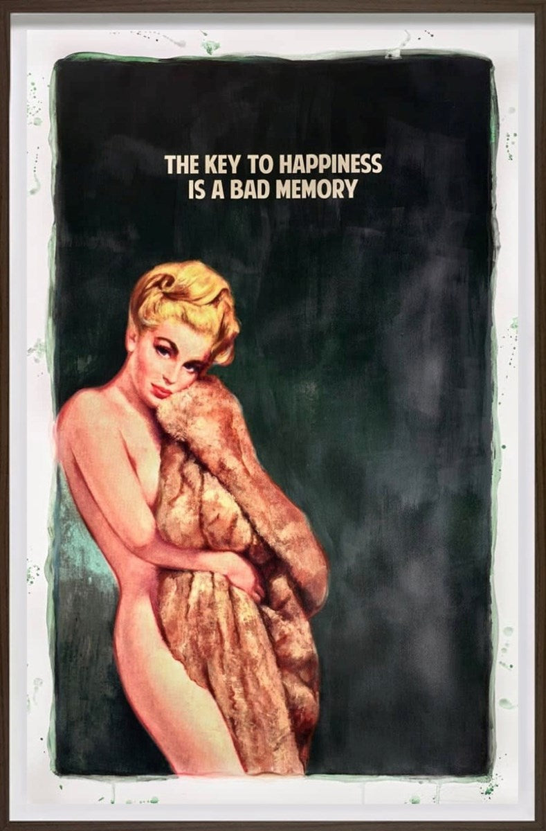 The Key to Happiness (Dark Green) 4/10 (Framed)