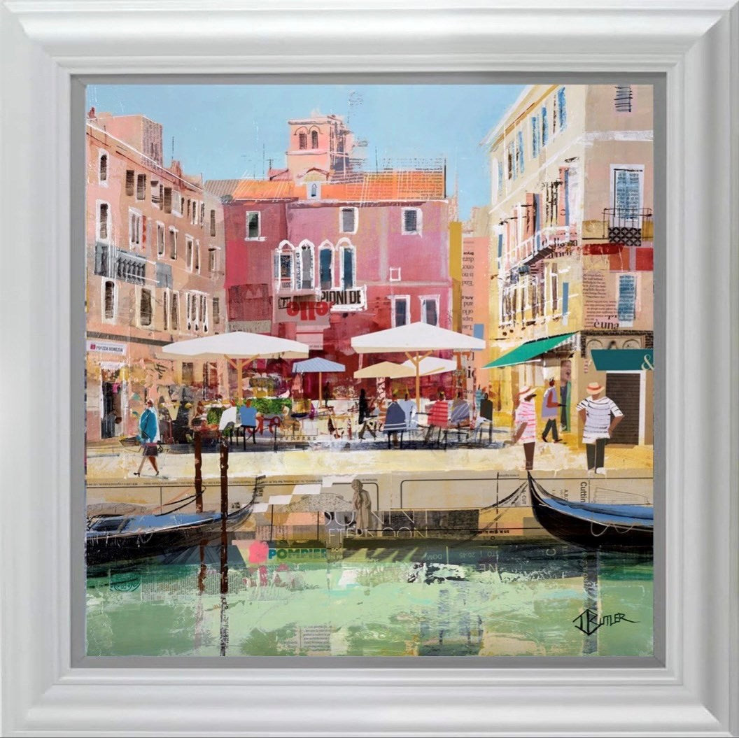 Piazza Sun, Venice (Framed)