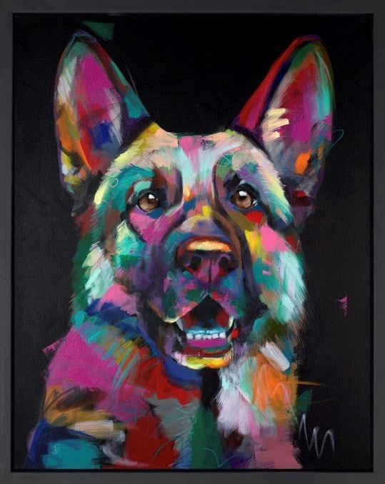 German Shepherd Love (Framed)