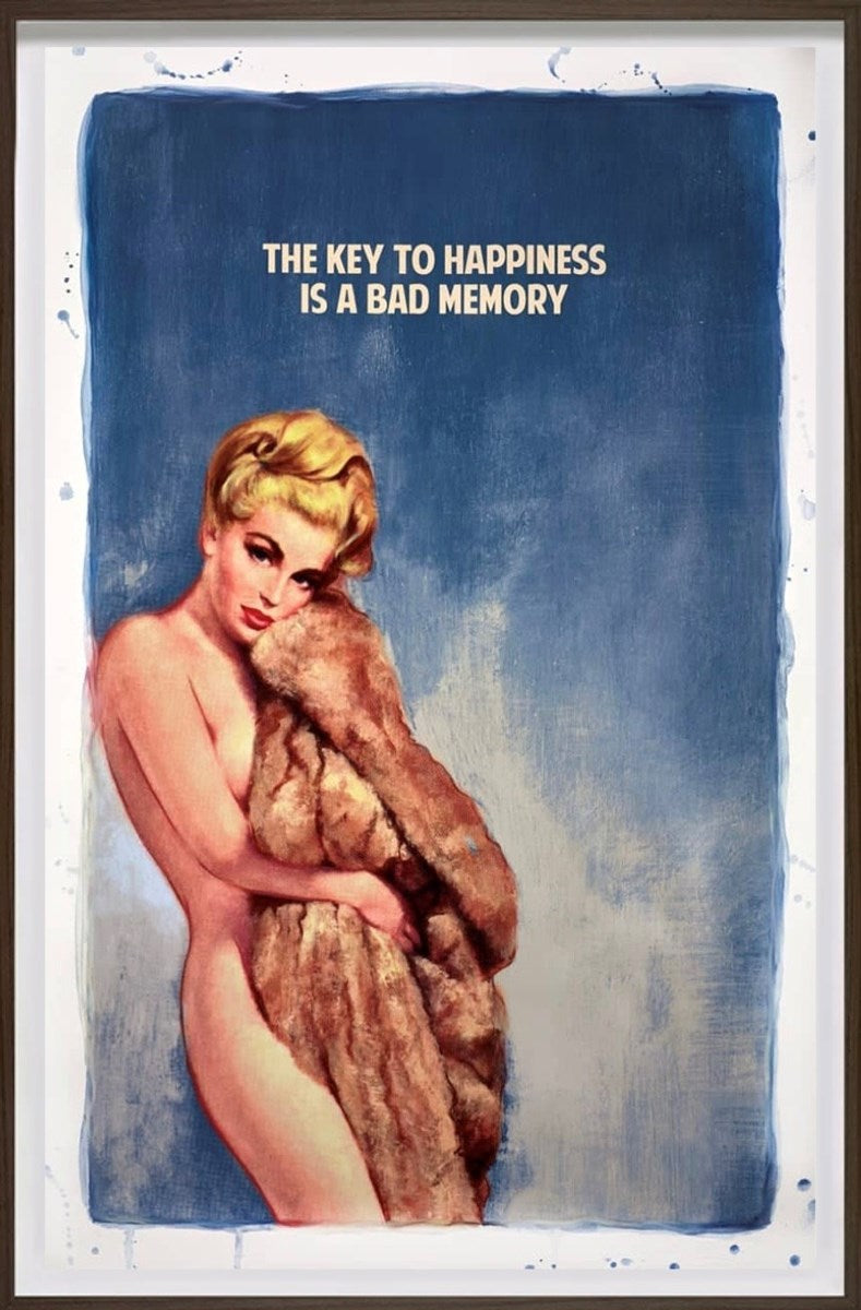 The Key to Happiness (Blue) 2/10 (Framed)