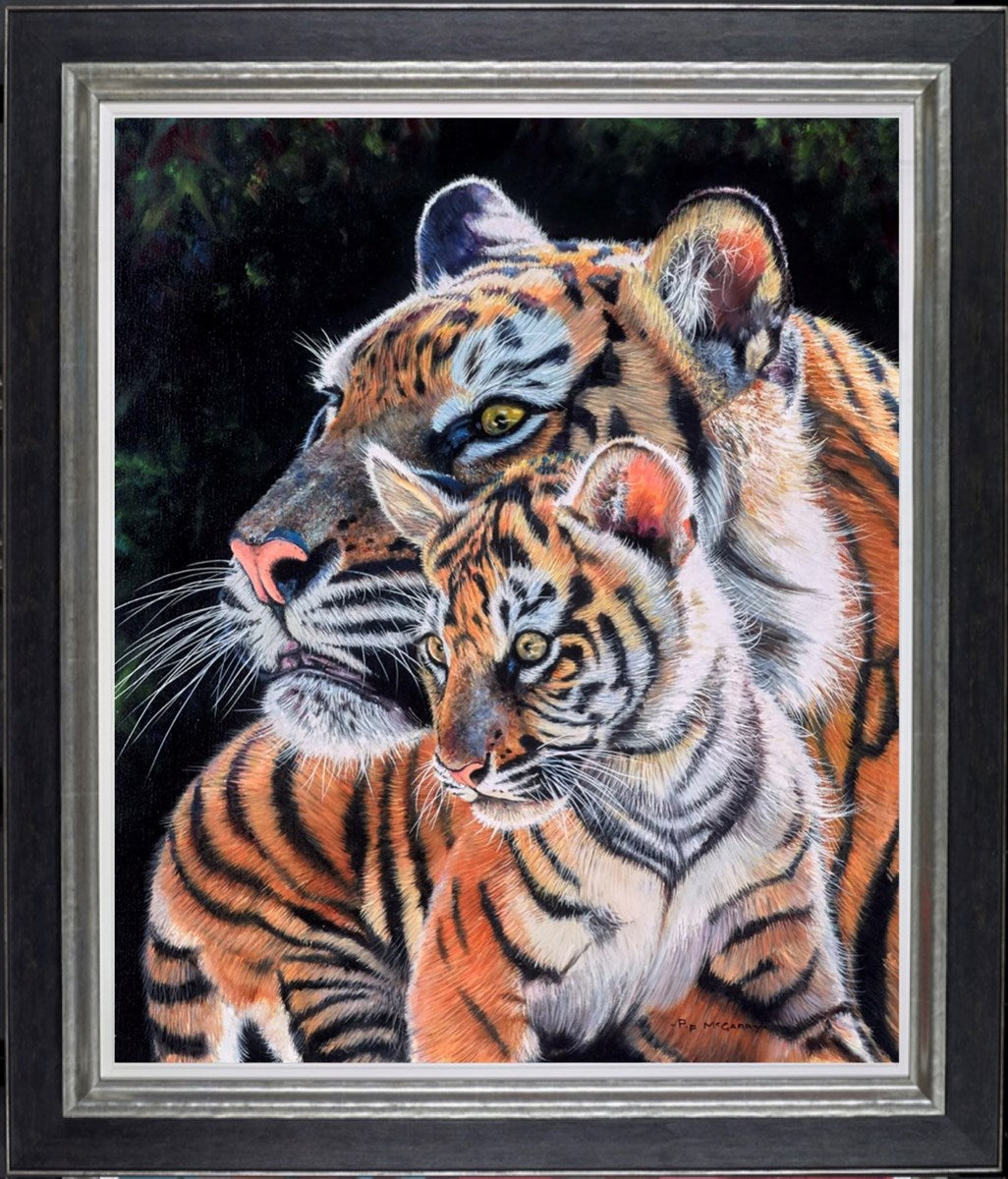 Tiger and Cub Reunion (Framed)
