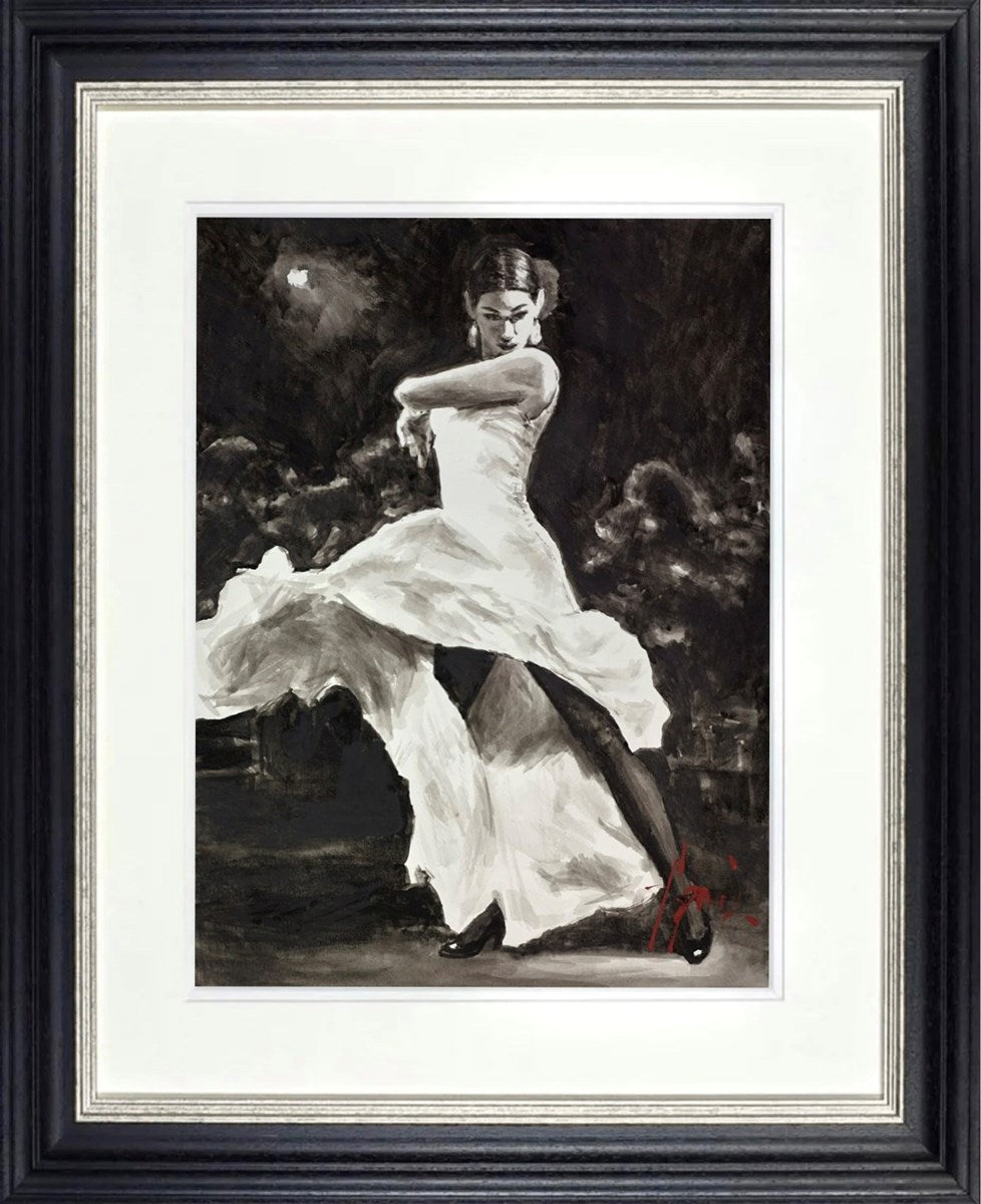 Flamenca en Blanco (Framed)