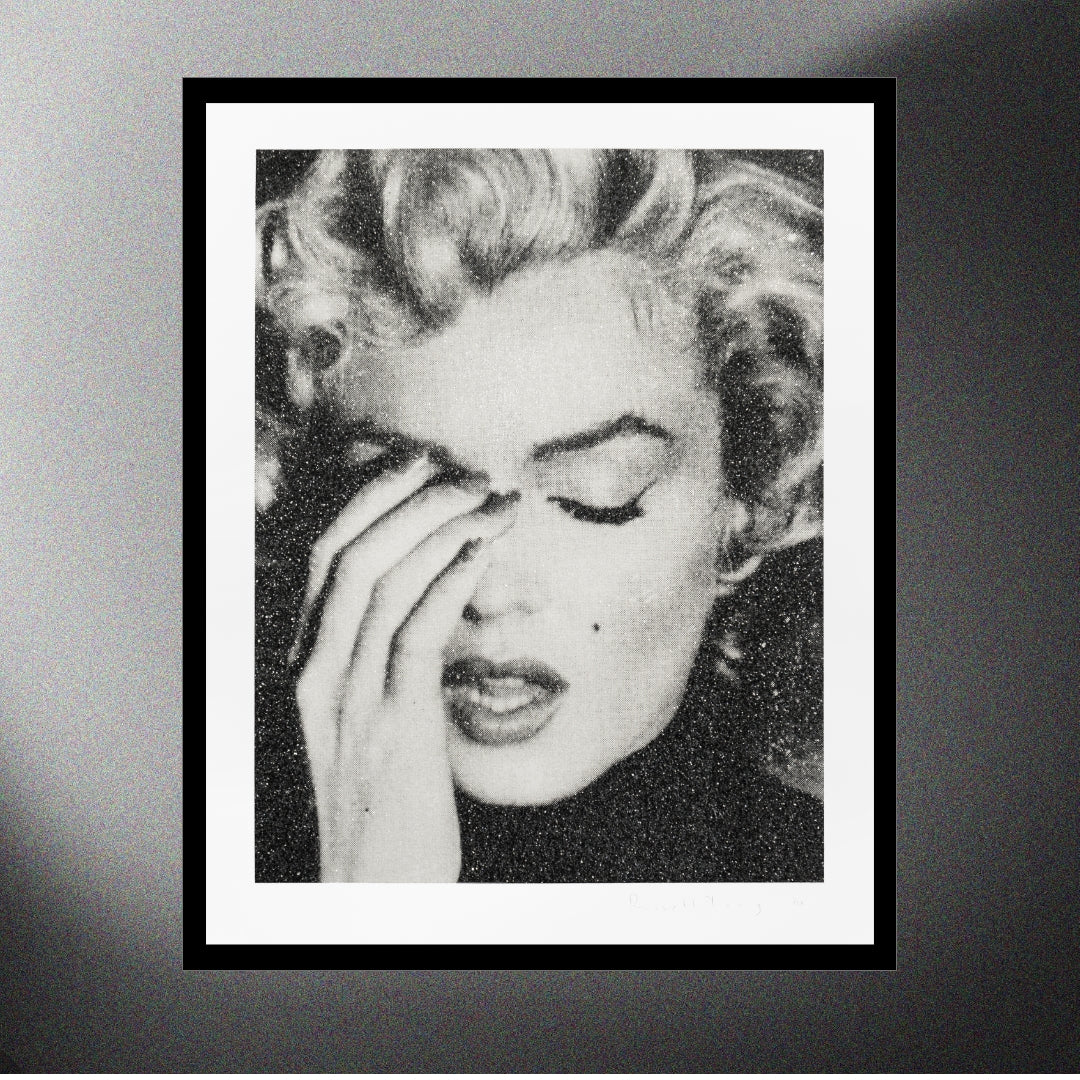 Marilyn Crying (Black & White)