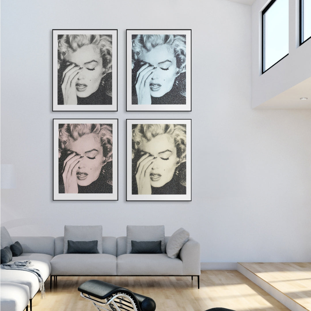 Marilyn Crying (Black & White)