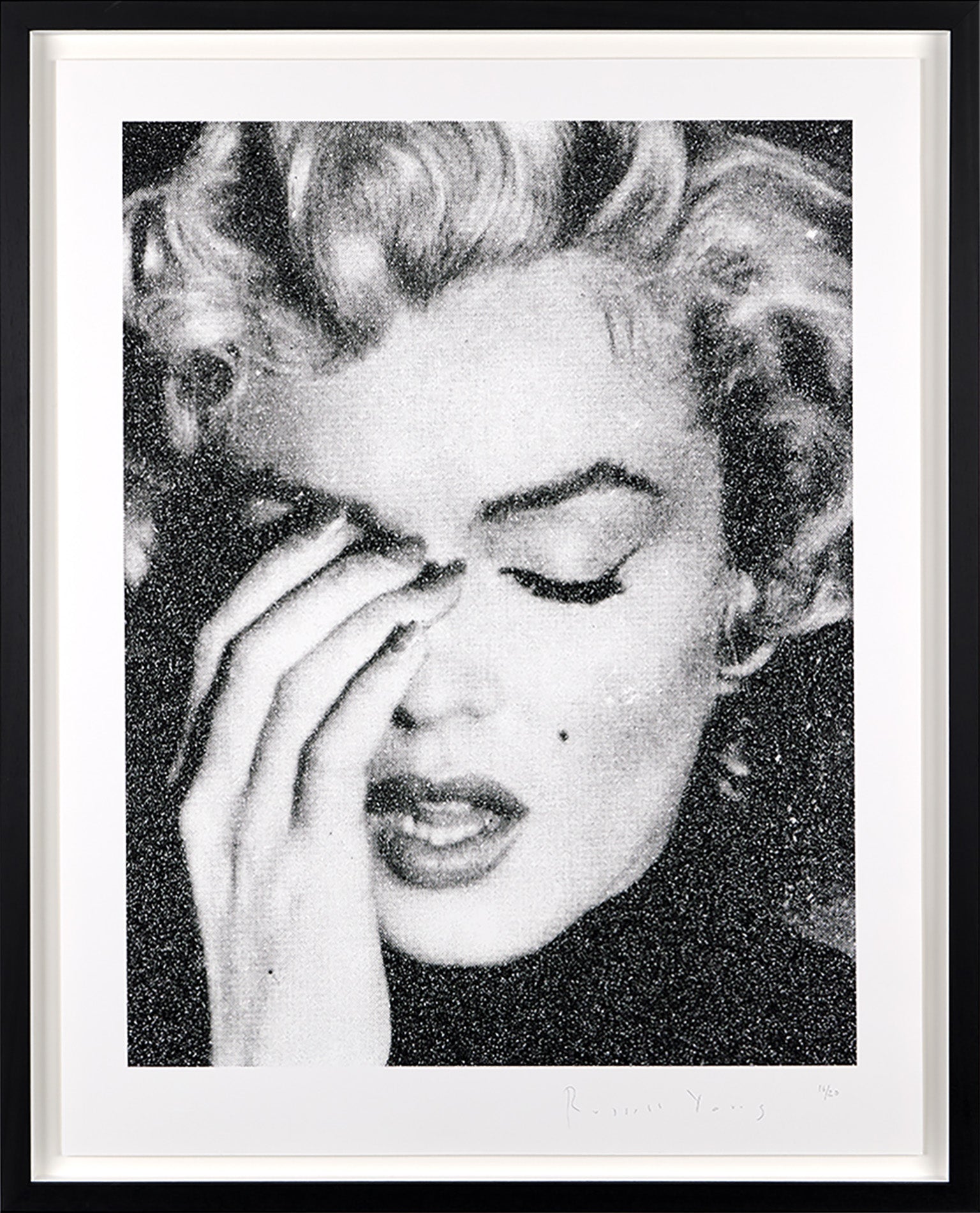 Marilyn Crying (Black & White)
