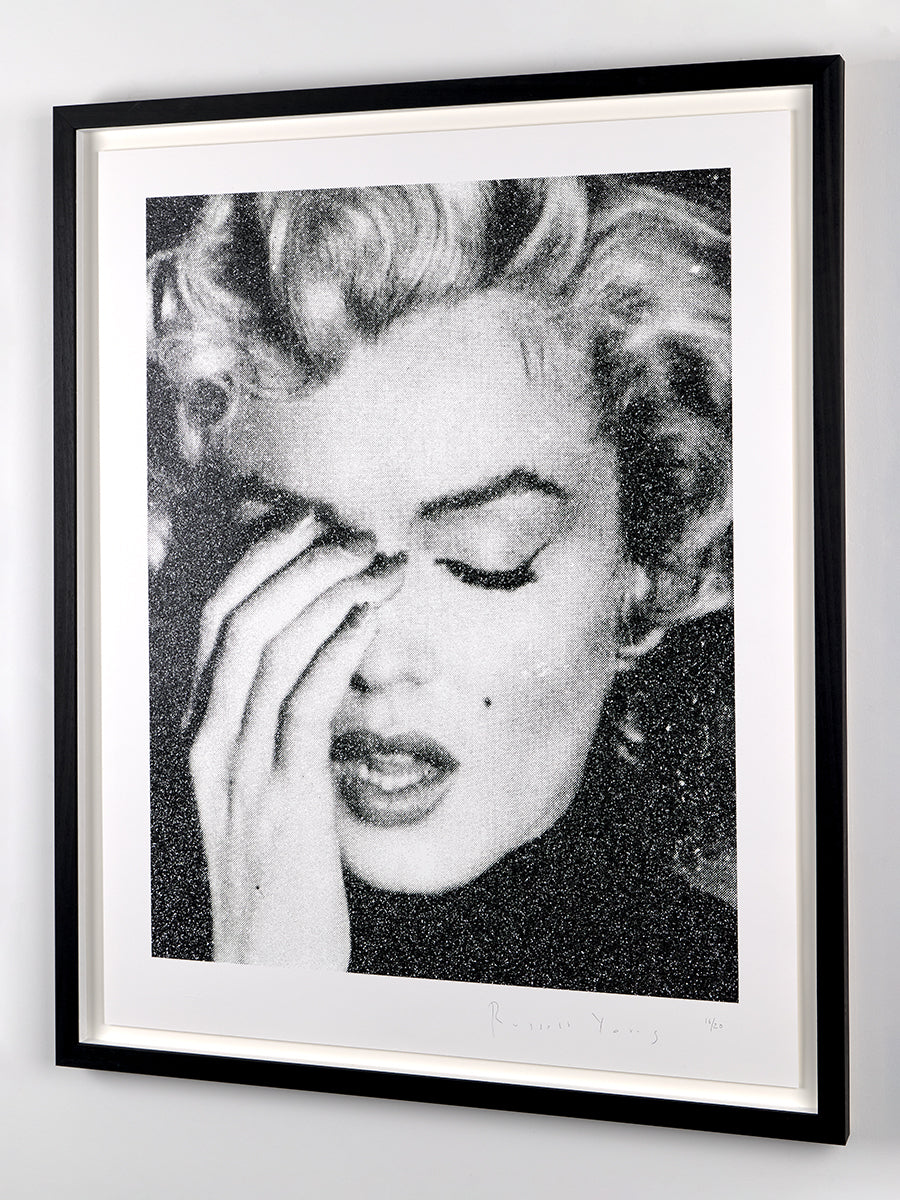 Marilyn Crying (Black & White)