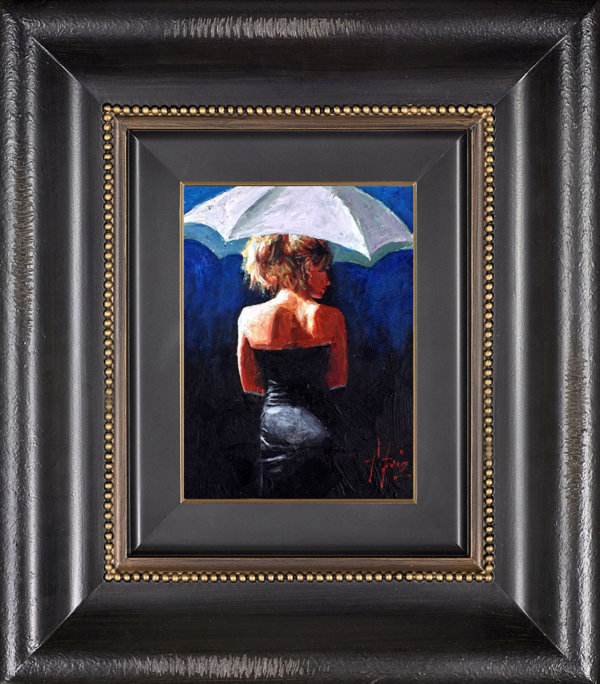 Woman With White Umbrella
