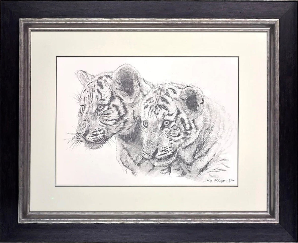 Two White Tiger Cubs